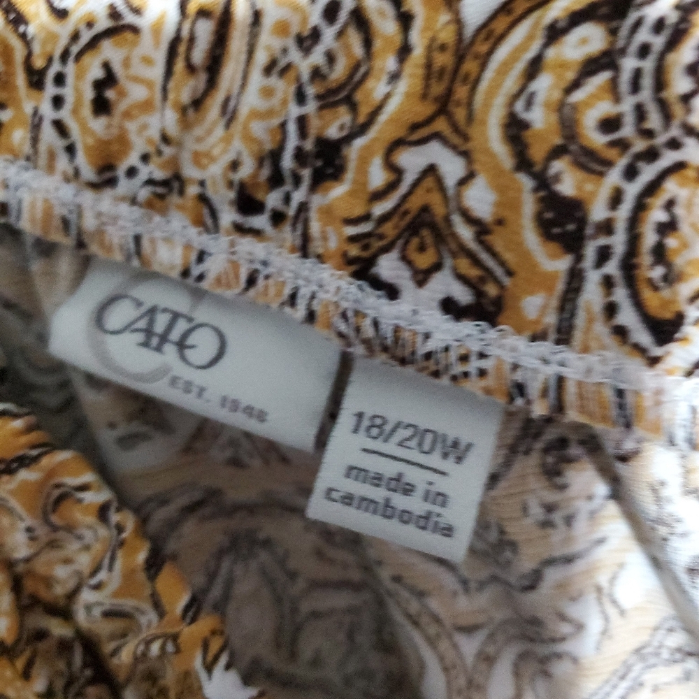 Cato Tiered Maxi Skirt Elastic Waist Purple Teal Blue Yellow Size 18/20W - Picture 7 of 8